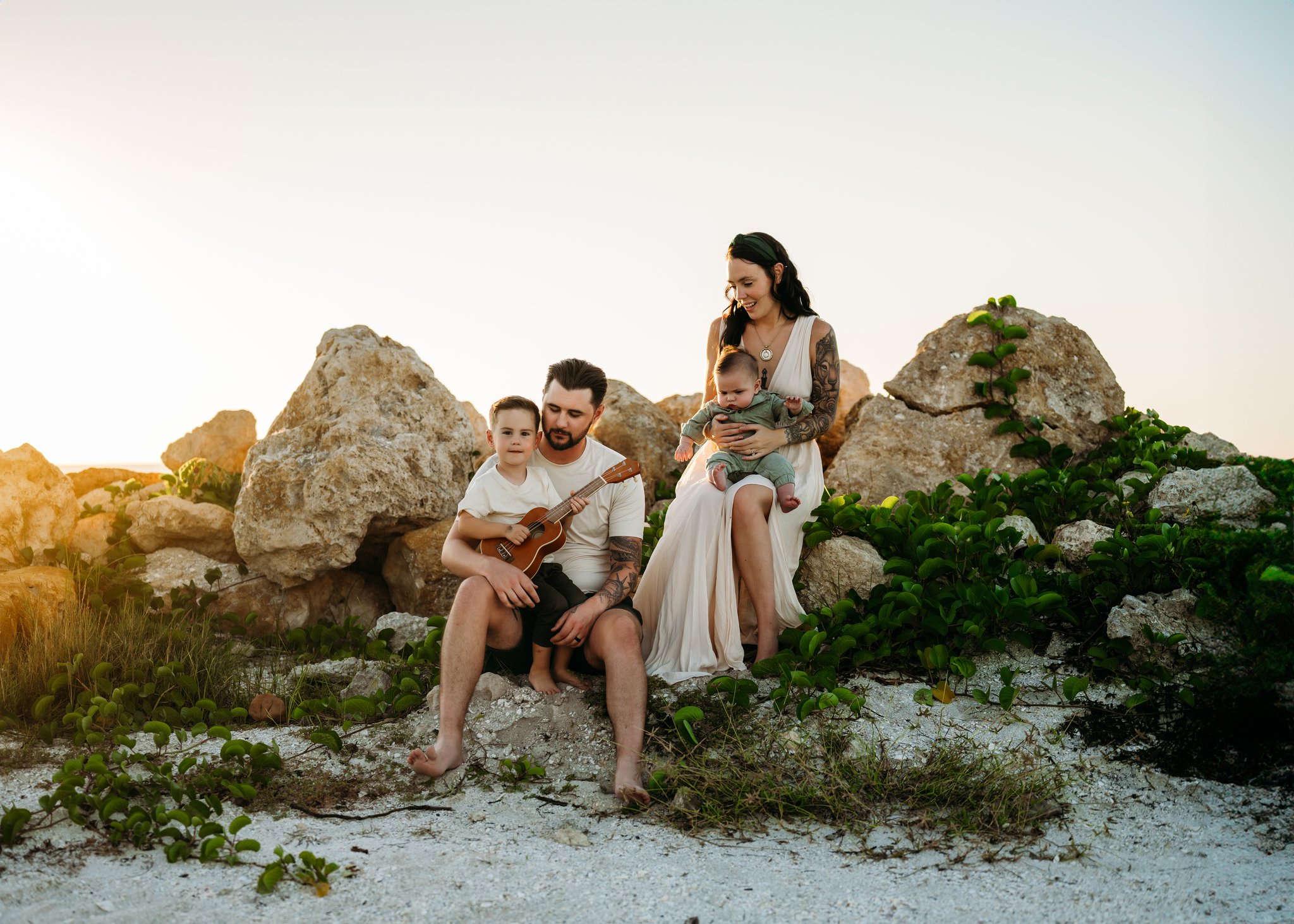 Family-photoshoot-golden-hour-bonita-springs-beach